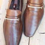 Hugo Boss Mens Dress Shoes Size 11M Brown Leather Casual Comfort Slip On Loafers