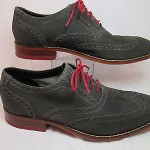Cole Haan AIR COLTON Casual Suede Wingtip Oxford Dark Gray Sz 8M