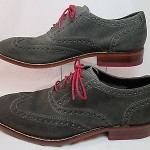 Cole Haan AIR COLTON Casual Suede Wingtip Oxford Dark Gray Sz 8M