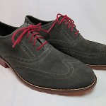 Cole Haan AIR COLTON Casual Suede Wingtip Oxford Dark Gray Sz 8M