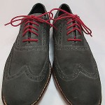 Cole Haan AIR COLTON Casual Suede Wingtip Oxford Dark Gray Sz 8M