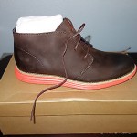 Cole Haan Lunargrand Men 8 Chukka Chestnut/Carotene Sole NIB