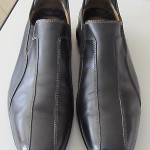 Men’s Cole Haan Nike Air black stitched leather casual loafers slip ons sz 12M