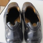 Men’s Cole Haan Nike Air black stitched leather casual loafers slip ons sz 12M