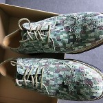 Cole Haan LunarGrand Long Wingtip Green Multi Mosiac Camo Shoes Men’s11.5