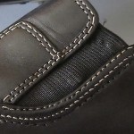 Men’s Cole Haan Nike Air black stitched leather casual loafers slip ons sz 12M