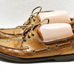R187 Cole Haan Shoes Size 8 D Brown Leather Lace Men Casual Boat Shoes