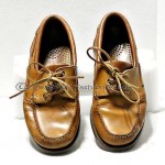R187 Cole Haan Shoes Size 8 D Brown Leather Lace Men Casual Boat Shoes