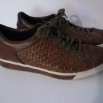 Cole Haan Brown Woven Leather G Series Shoes Mens size 13 M  Nike Air Soles EUC