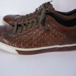 Cole Haan Brown Woven Leather G Series Shoes Mens size 13 M  Nike Air Soles EUC