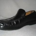 Mens COLE HAAN Nike Air Black Leather Loafers Slip On Shoes 9.5