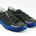 HUGO BOSS RED LABEL FUTAMIO GREEN SHOES SNEAKERS LEATHER & CANVAS NEW SIZE 10 43