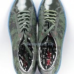 HUGO BOSS RED LABEL FUTAMIO GREEN SHOES SNEAKERS LEATHER & CANVAS NEW SIZE 10 43