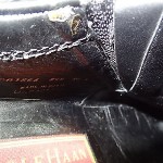 COLE HAAN Nike Air Men’s BLACK Leather Center Split Loafer Shoes – Size 8.5M