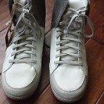 NEW MENS DIESEL DRUGO GULLIVER WHITE / CHARCOAL GRAY SNEAKERS HIGH TOPS SIZE 11