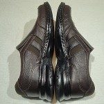 MENS 10 M CLARKS BROWN LEATHER MOCCASIN SLIP-ON COMFORT LOAFER