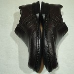 MENS 10 M CLARKS BROWN LEATHER MOCCASIN SLIP-ON COMFORT LOAFER