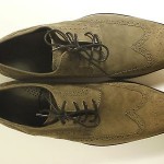 MSRP 245.00 New Cole Haan Air Giraldo Wingtip Mens Oxford Grey Suede Size 12