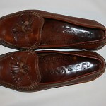 COLE HAAN COUNTRY BROWN LOAFERS LEATHER SHOES TASSEL FRINGE KILTIE MEN’S 11.5D