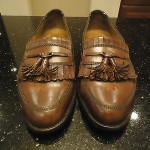 Mens Used Cole Haan Bragano Size 10 Kilte Tassel Brown Leather Slip On Nice!!!!!