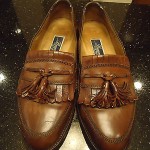 Mens Used Cole Haan Bragano Size 10 Kilte Tassel Brown Leather Slip On Nice!!!!!