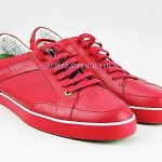 HUGO BOSS GREEN LABEL APACHE IV RED SHOES SNEAKERS LEATHER NEW SIZE 10 43