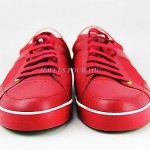 HUGO BOSS GREEN LABEL APACHE IV RED SHOES SNEAKERS LEATHER NEW SIZE 10 43