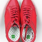 HUGO BOSS GREEN LABEL APACHE IV RED SHOES SNEAKERS LEATHER NEW SIZE 10 43