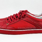HUGO BOSS GREEN LABEL APACHE IV RED SHOES SNEAKERS LEATHER NEW SIZE 10 43