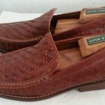Cole Haan Nike Air Woven Leather Brown Men’s Loafers  Driving Shoes SZ 9