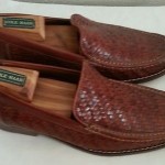 Cole Haan Nike Air Woven Leather Brown Men’s Loafers  Driving Shoes SZ 9