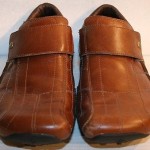 DIESEL “Izar” Brown Leather Front Strap Shoes Moccasins Men’s Sz. 9.5