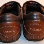 DIESEL “Izar” Brown Leather Front Strap Shoes Moccasins Men’s Sz. 9.5