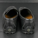 Cole Haan Men’s Penny Loafer Driving Moccasin Pebbled Black Leather 10M