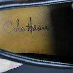 Cole Haan Men’s Penny Loafer Driving Moccasin Pebbled Black Leather 10M
