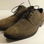 MSRP 245.00 New Cole Haan Air Giraldo Wingtip Mens Oxford Grey Suede Size 12