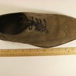 MSRP 245.00 New Cole Haan Air Giraldo Wingtip Mens Oxford Grey Suede Size 12