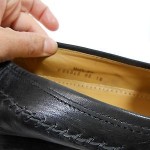 Cole Haan Black Woven Leather Moccasins Loafers Mens 9 M Leather Soles GUC