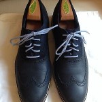 Cole Haan Great Jones Wingtip in black iris/chambray – men’s size 9.5
