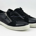 HUGO BOSS ORANGE LABEL SOUNDY BLACK SHOES SNEAKERS LEATHER SUEDE NEW SIZE 10 43