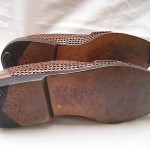 COLE HAAN  BROWN LEATHER BASKET WOVEN PENNY LOAFERS MEN’S  11 MEDIUM