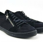 HUGO BOSS ORANGE LABEL SONORO BLACK SHOES SNEAKERS CANVAS & SUEDE NEW SIZE 10 43