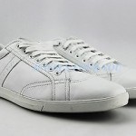 HUGO BOSS BLACK LABEL WHITE SHOES SNEAKERS 100% LEATHER NEW SIZE 12 45