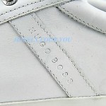 HUGO BOSS BLACK LABEL WHITE SHOES SNEAKERS 100% LEATHER NEW SIZE 12 45