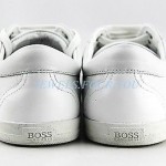 HUGO BOSS BLACK LABEL WHITE SHOES SNEAKERS 100% LEATHER NEW SIZE 12 45