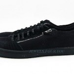 HUGO BOSS ORANGE LABEL SONORO BLACK SHOES SNEAKERS CANVAS & SUEDE NEW SIZE 10 43