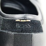 HUGO BOSS ORANGE LABEL SOUNDY BLACK SHOES SNEAKERS LEATHER SUEDE NEW SIZE 10 43