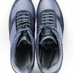 HUGO BOSS BLACK LABEL NIKORIO BLUE SHOES SNEAKERS LEATHER & SUEDE NEW SIZE 10 43