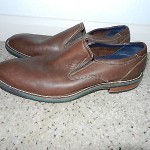 Men’s Cole Haan Brown Leather Slip On Loafer Nike Air Out Sole Size 10 M