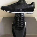 NEW  Hugo Boss Orange Men’s shoes Fashion Sneakers Casual Black Size 10.5